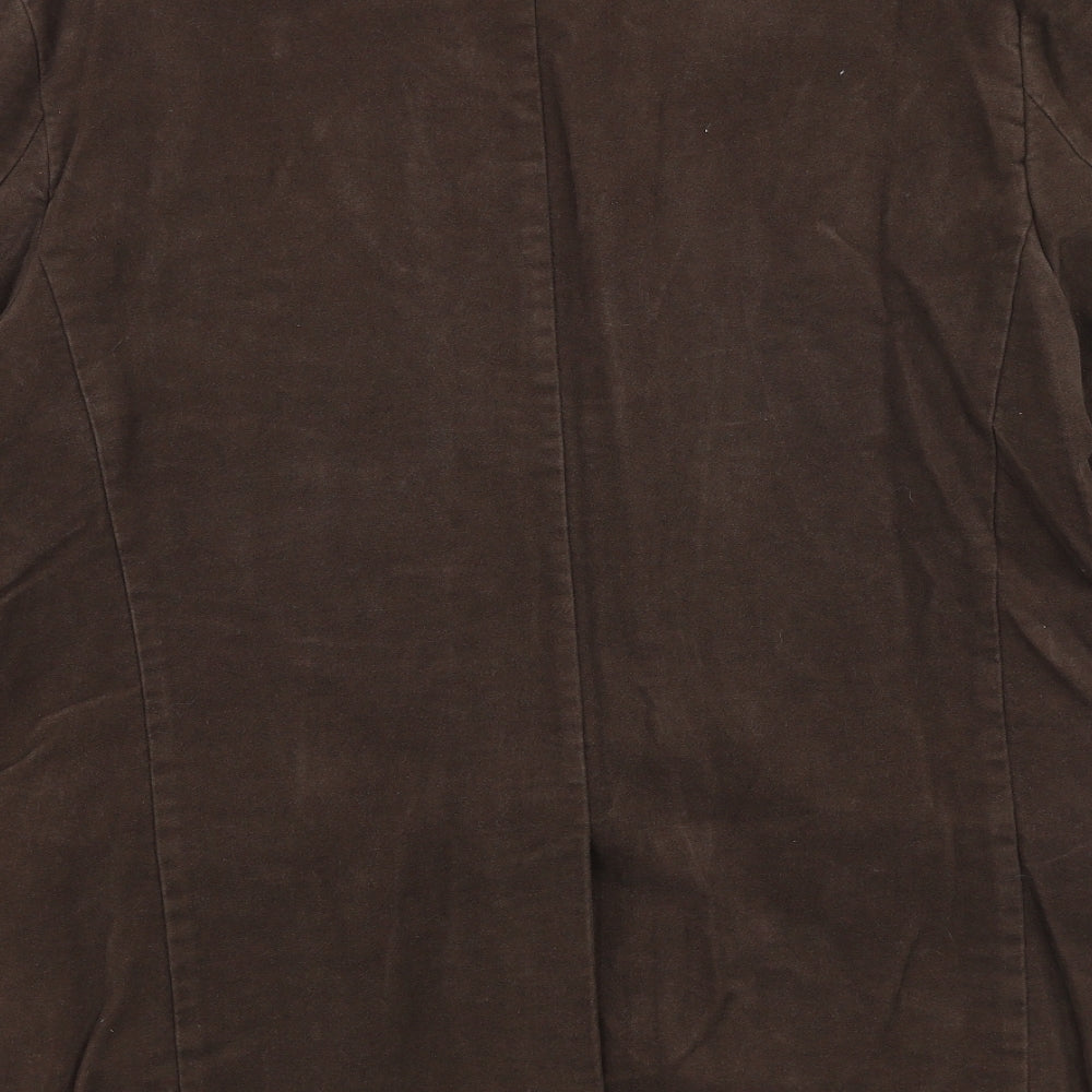 Boston Crew Mens Brown Polyester Jacket Blazer Size L Regular