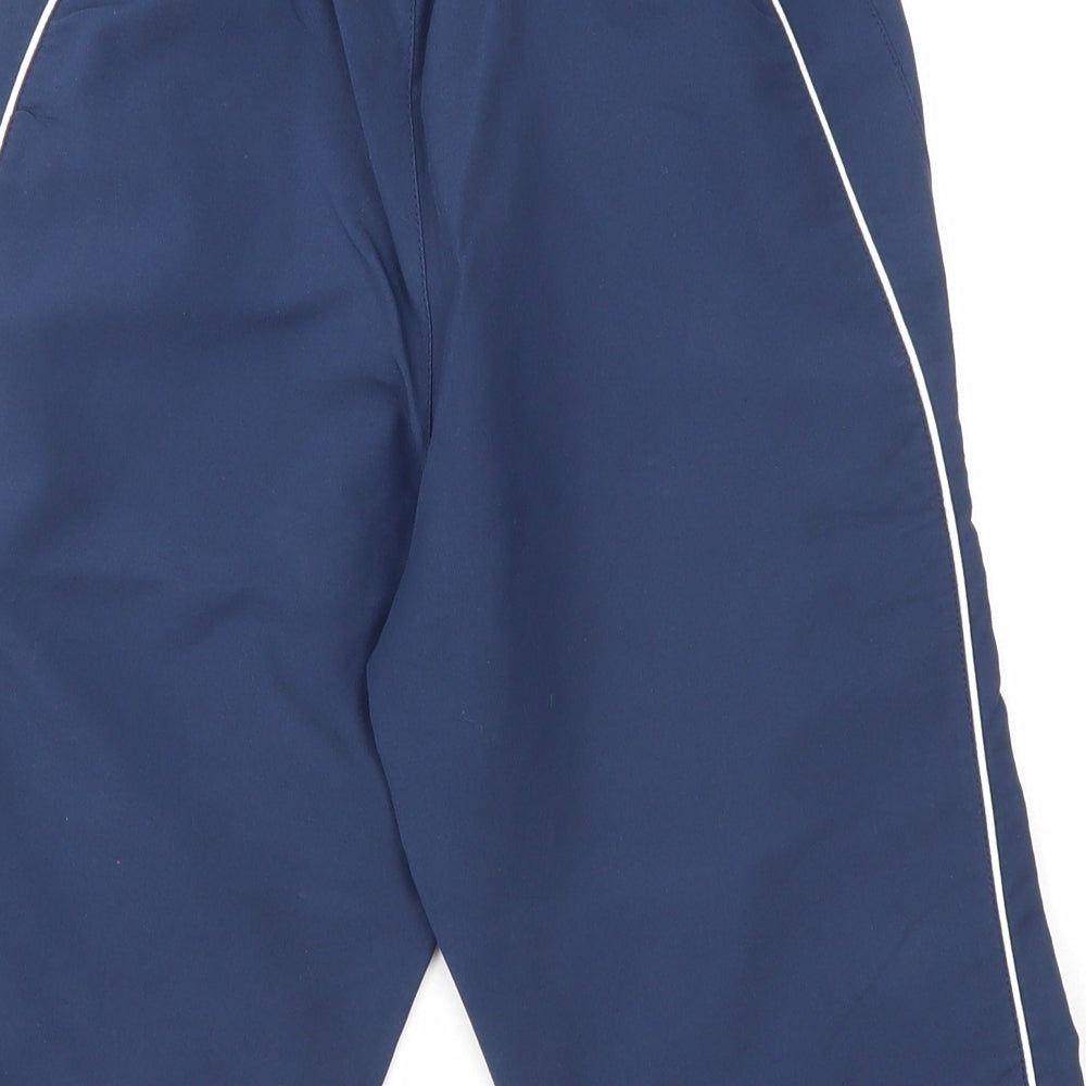 Umbro Boys Blue Polyester Bermuda Shorts Size 9-10 Years Regular Drawstring