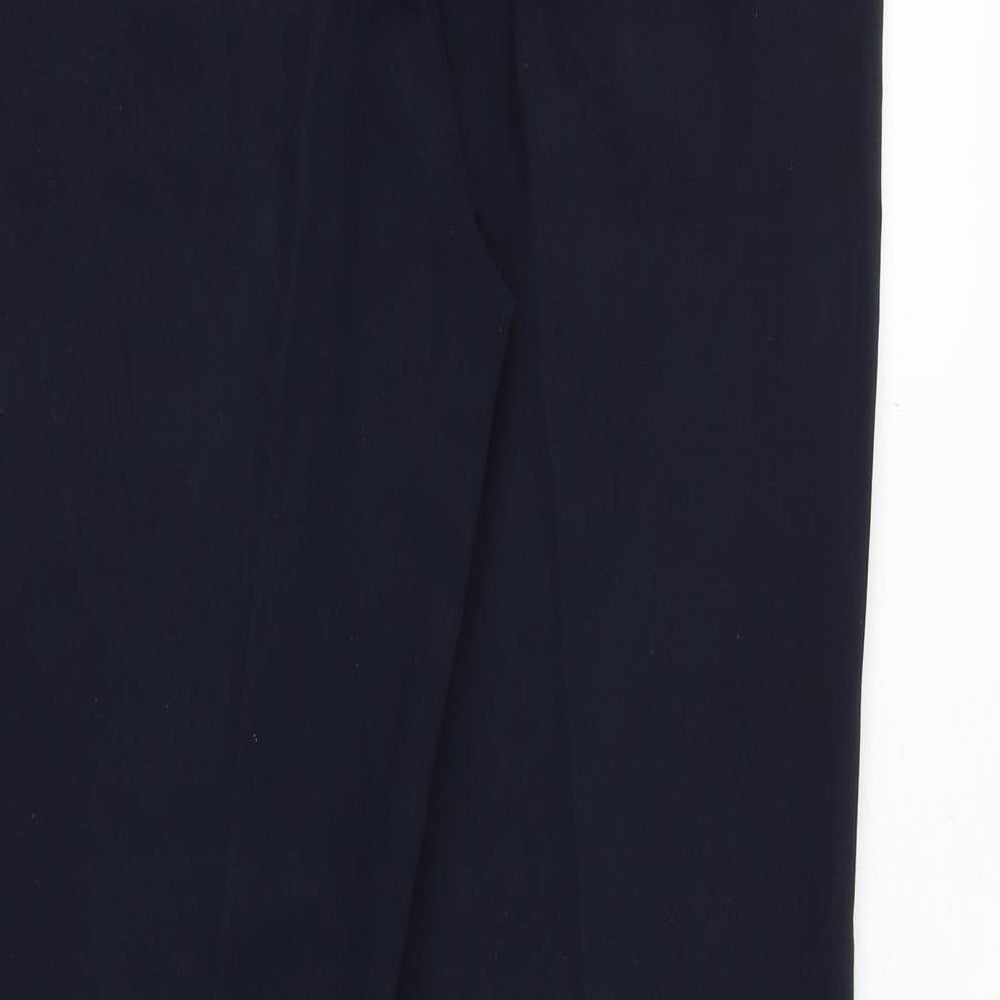 Per Una Womens Blue Polyester Dress Pants Trousers Size 8 Regular Zip