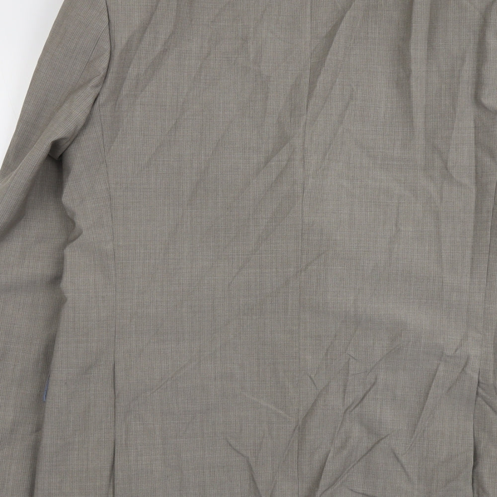 Marks and Spencer Mens Beige Wool Jacket Suit Jacket Size 42 Regular