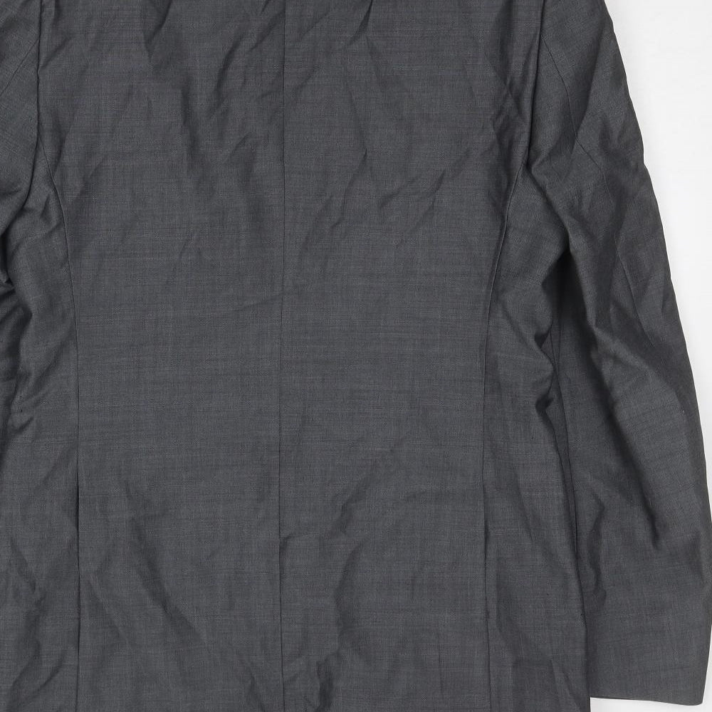 Marks and Spencer Mens Grey Wool Jacket Suit Jacket Size 38 Regular