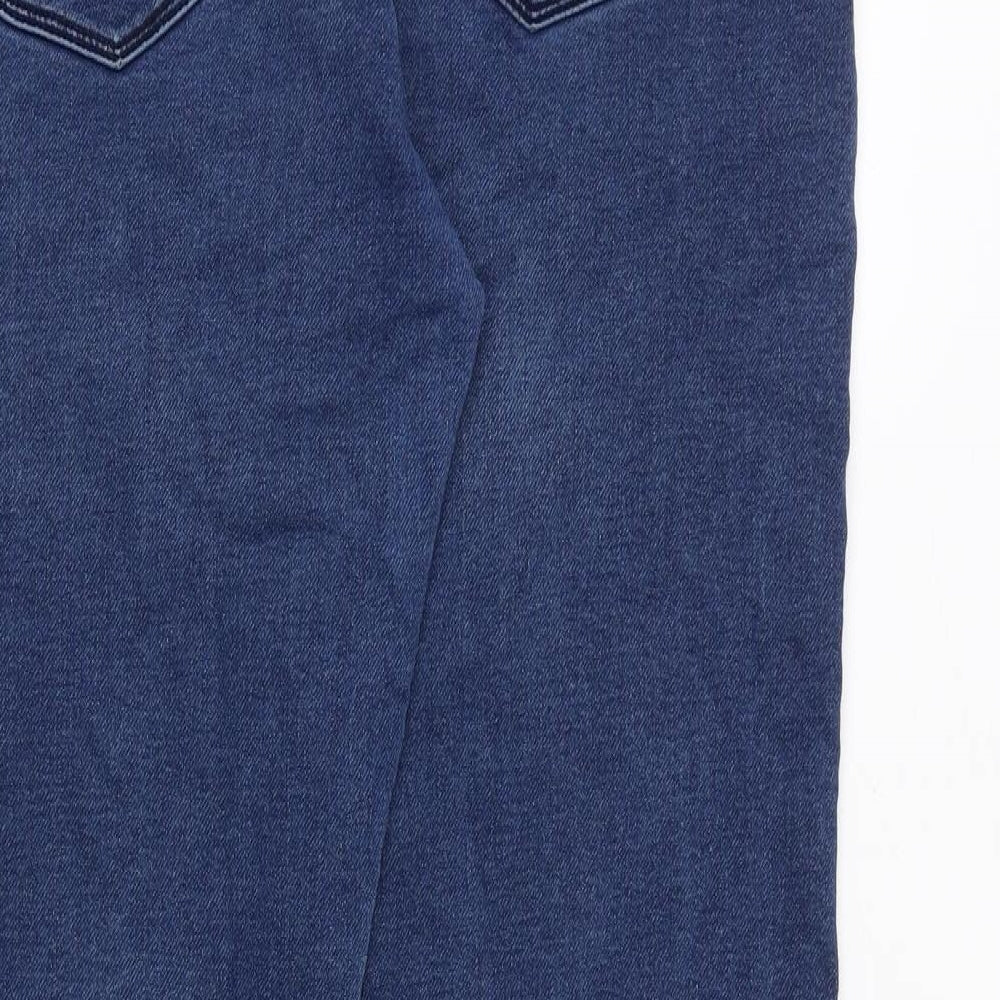 NEXT Mens Blue Cotton Straight Jeans Size 36 in Slim Zip