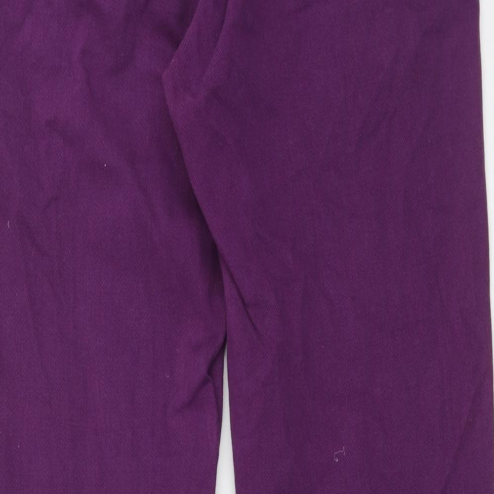 Joules Mens Purple Cotton Trousers Size 34 in Regular Zip