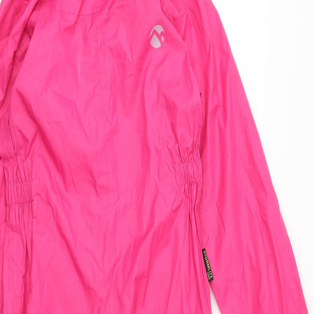 Gelert Girls Pink Rain Coat Snowsuit Size 5-6 Years Zip - Puddle Suit
