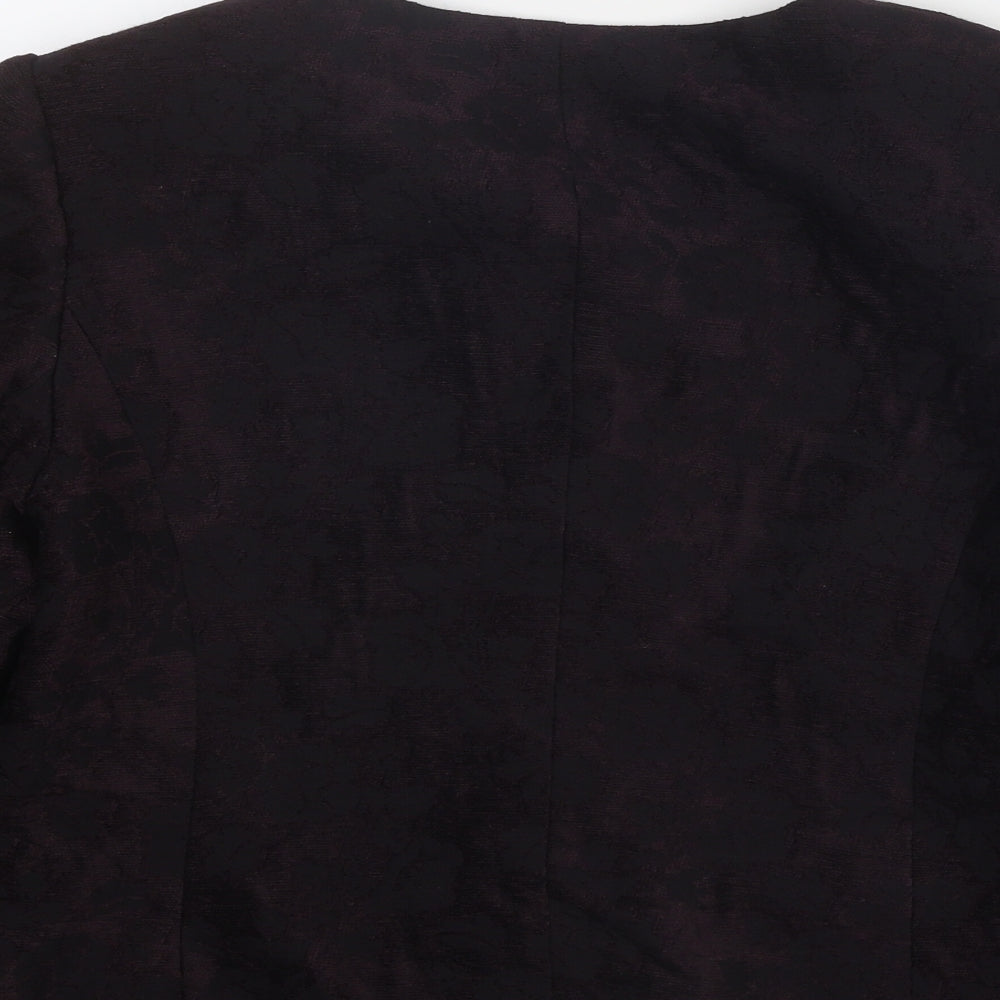 CC Womens Purple Jacket Size 12 Button