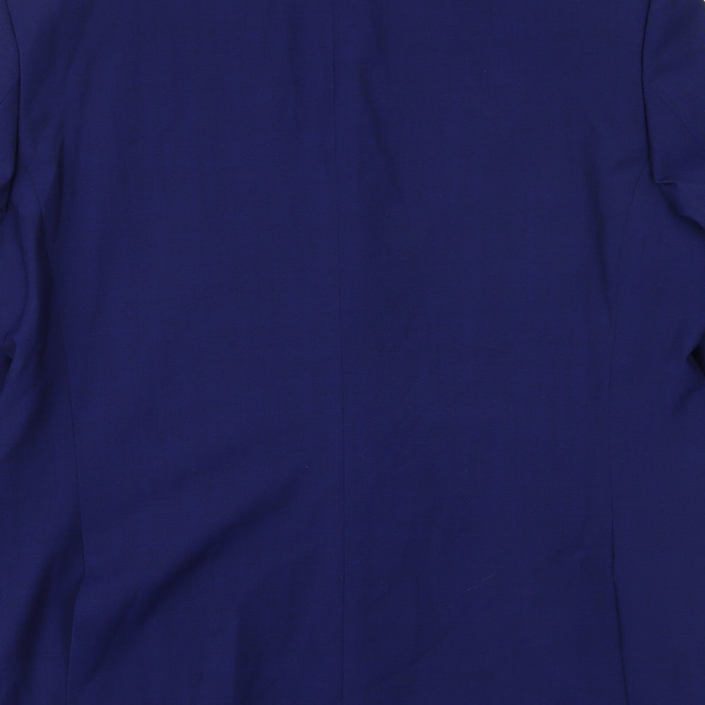Marks and Spencer Mens Blue Wool Jacket Suit Jacket Size 40 Regular