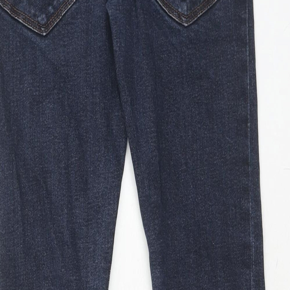 NEXT Boys Blue Cotton Skinny Jeans Size 11 Years Regular Zip