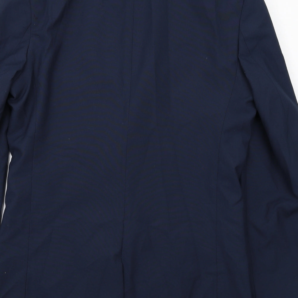 Marks and Spencer Boys Blue Jacket Blazer Size 15-16 Years Button