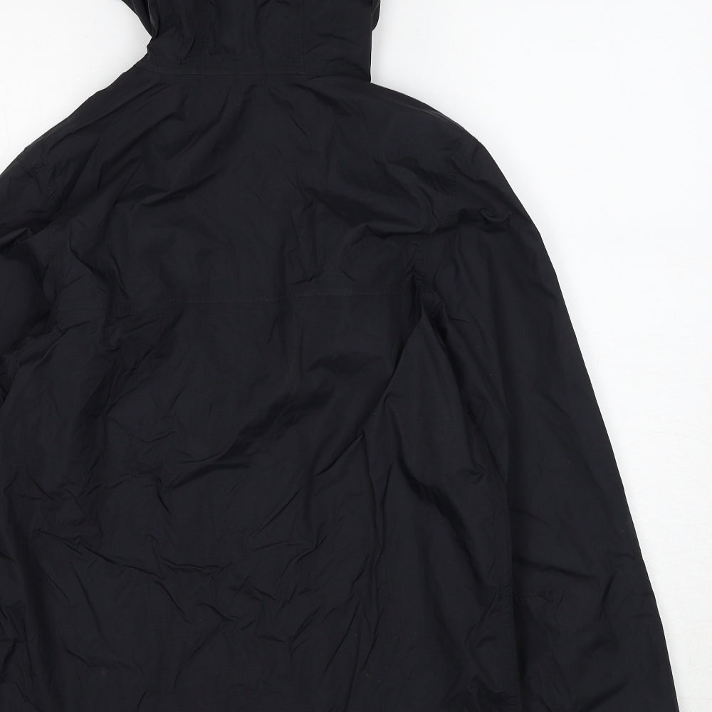 The North Face Boys Black Windbreaker Jacket Size L Zip