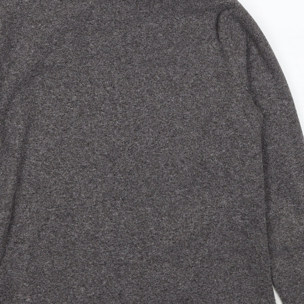 Marks and Spencer Womens Grey Geometric Jacket Size 12 Zip