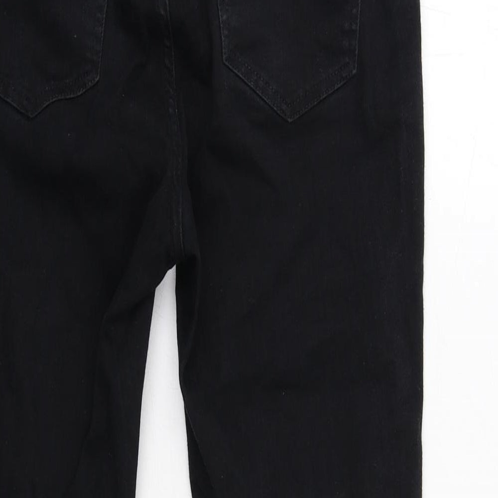 Seraphine Womens Black Cotton Skinny Jeans Size 10 Regular Button