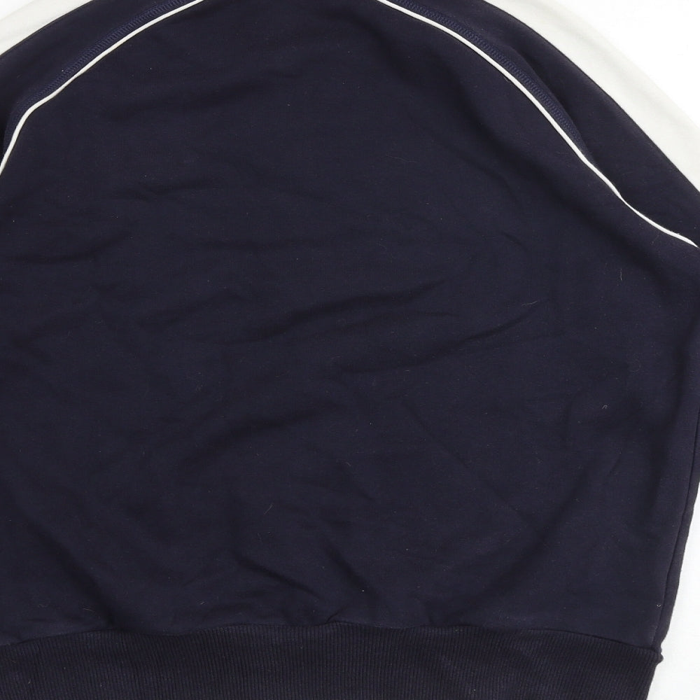 PUMA Womens Blue Cotton Pullover Sweatshirt Size S Pullover
