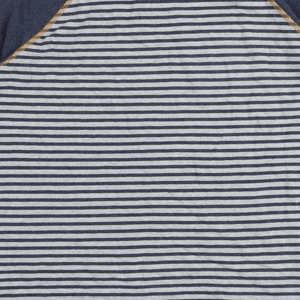 Fat Face Boys Multicoloured Striped 100% Cotton Pullover Casual Size 12-13 Years Round Neck Pullover