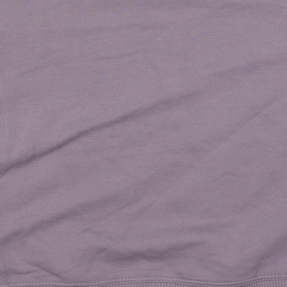 A New Day Womens Purple Cotton Pullover Sweatshirt Size M Pullover