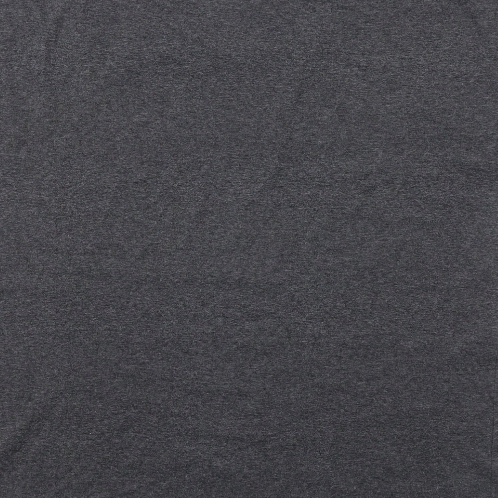 Nad Womens Grey Cotton Basic T-Shirt Size 2XL Boat Neck - Paris