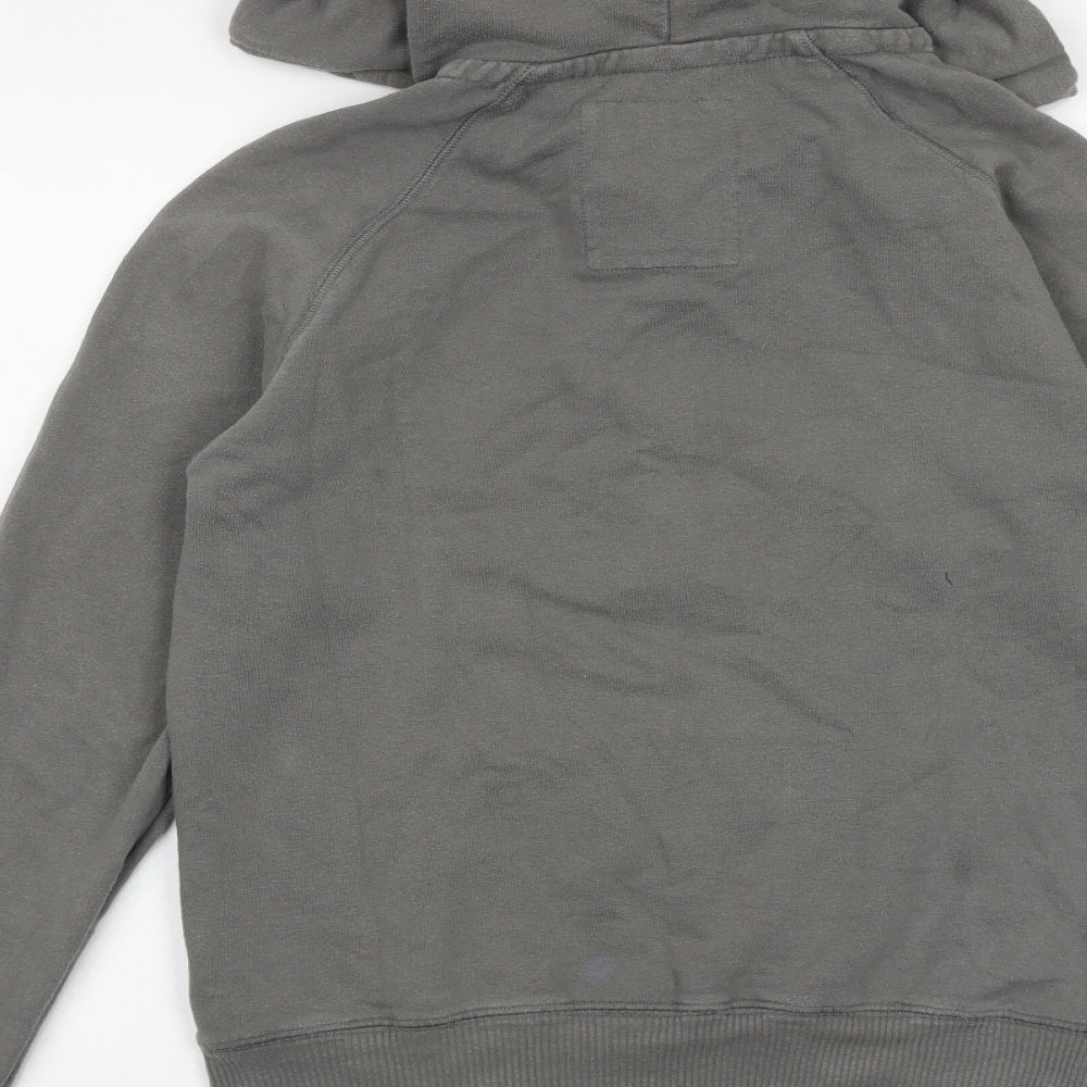 Jack Wills Womens Grey 100% Cotton Pullover Hoodie Size 14 Pullover