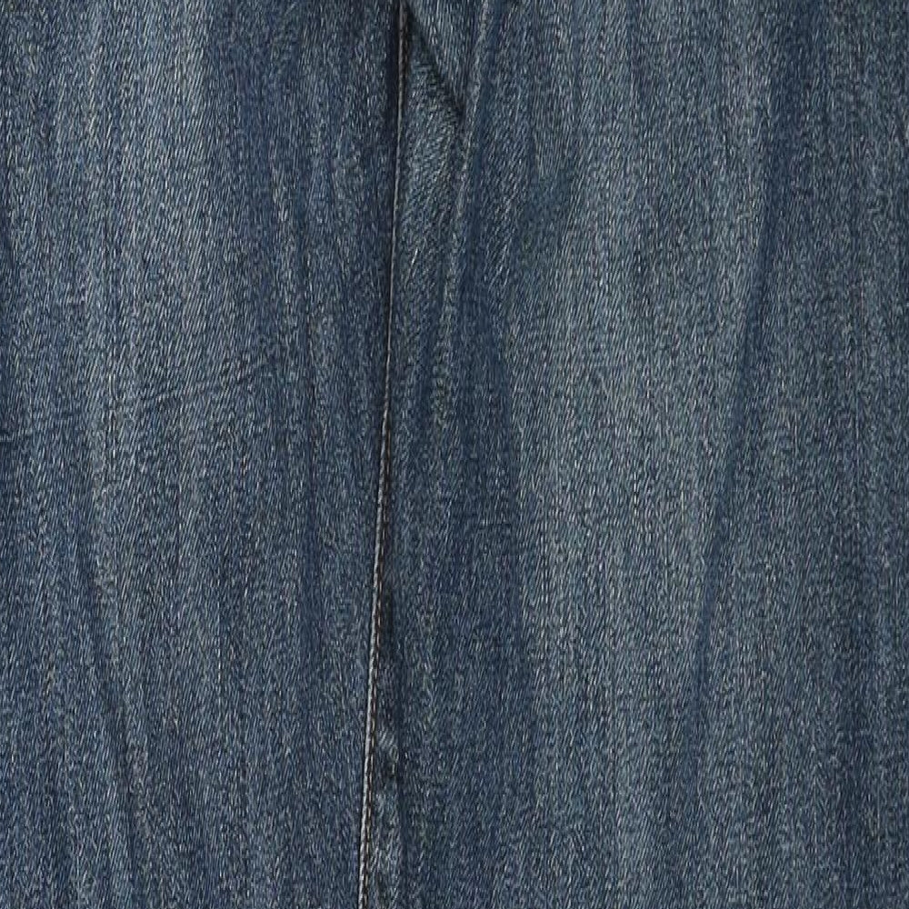 Levi's Mens Blue Cotton Straight Jeans Size 32 in L32 in Regular Button