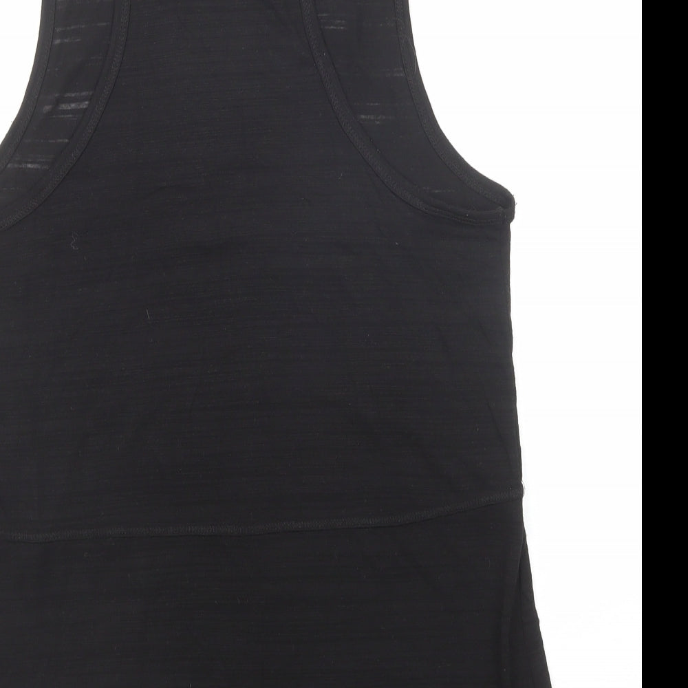 NEXT Womens Black Polyester Pullover Tank Size M Crew Neck Pullover