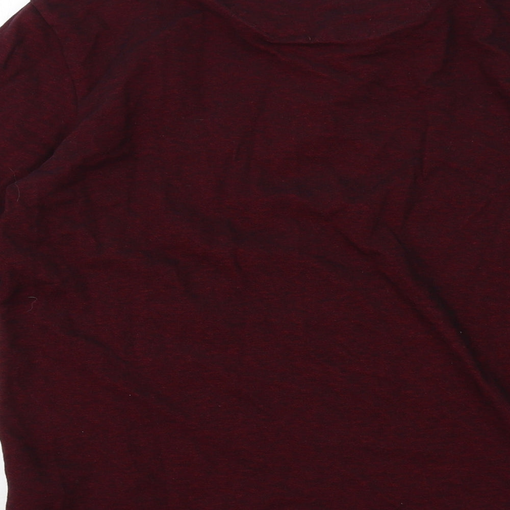 NEXT Mens Red Cotton Polo Size M Collared Button
