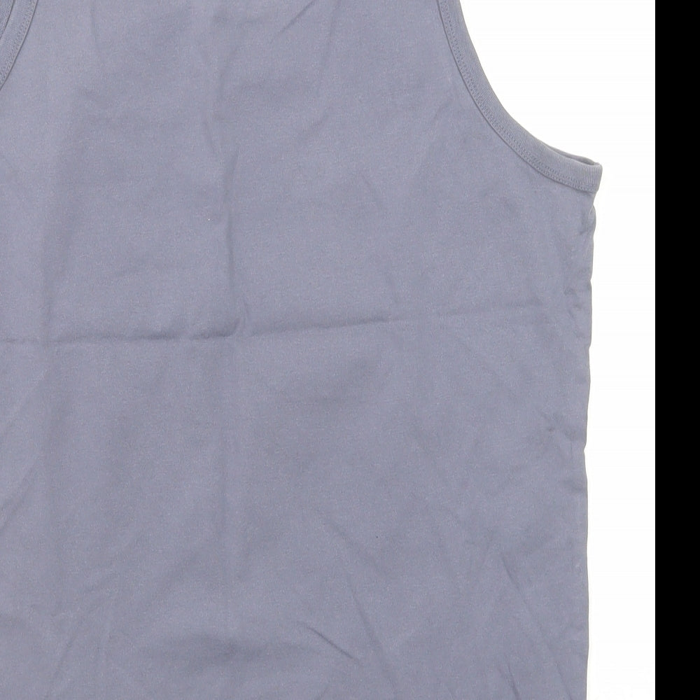 Converse Mens Grey Cotton T-Shirt Size M Round Neck