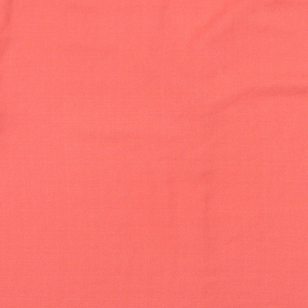Marks and Spencer Womens Pink Polyester Basic Blouse Size 20 V-Neck