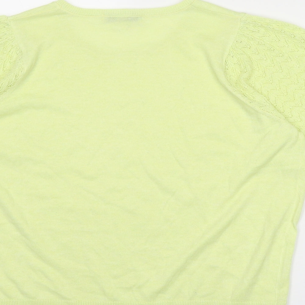 Simply Be Womens Yellow Round Neck Polyester Pullover Jumper Size 16 - Size 16-18