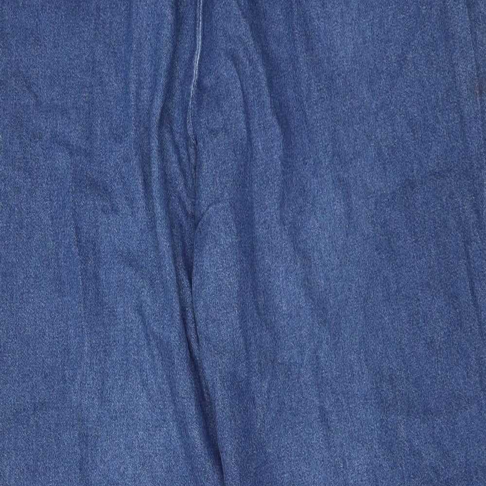 Anthology Womens Blue Cotton Tapered Jeans Size 24 Regular Drawstring