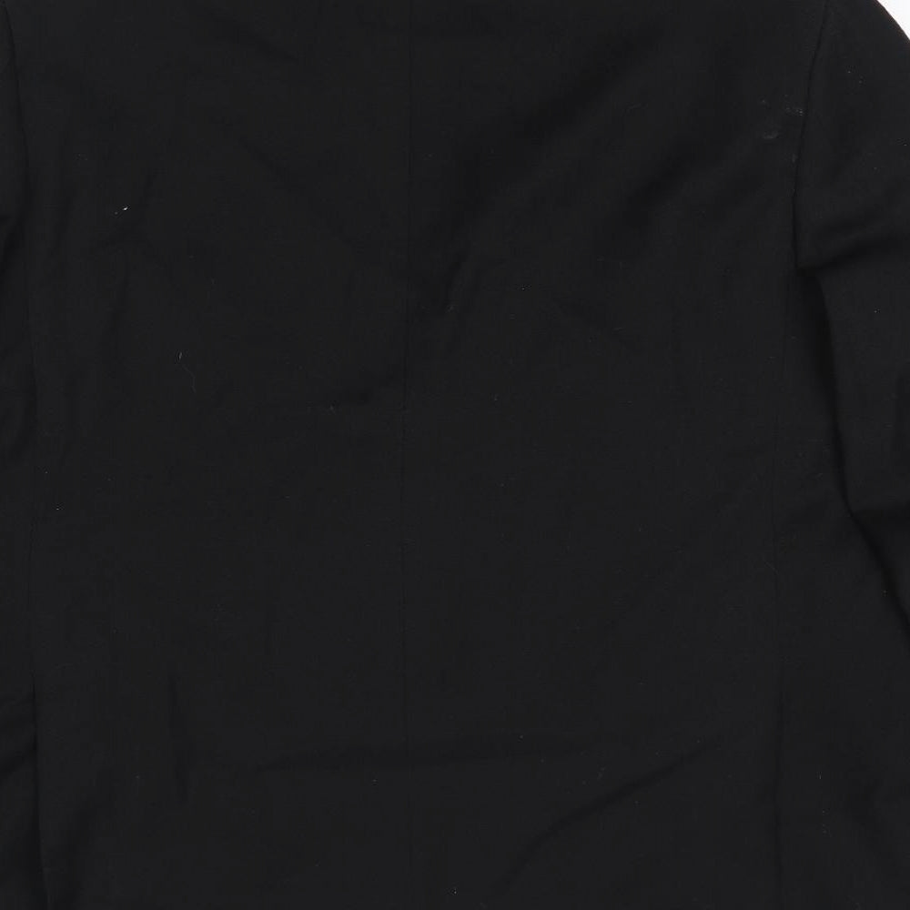 Alexandre Mens Black Wool Tuxedo Suit Jacket Size 44 Regular - Shoulder Pads
