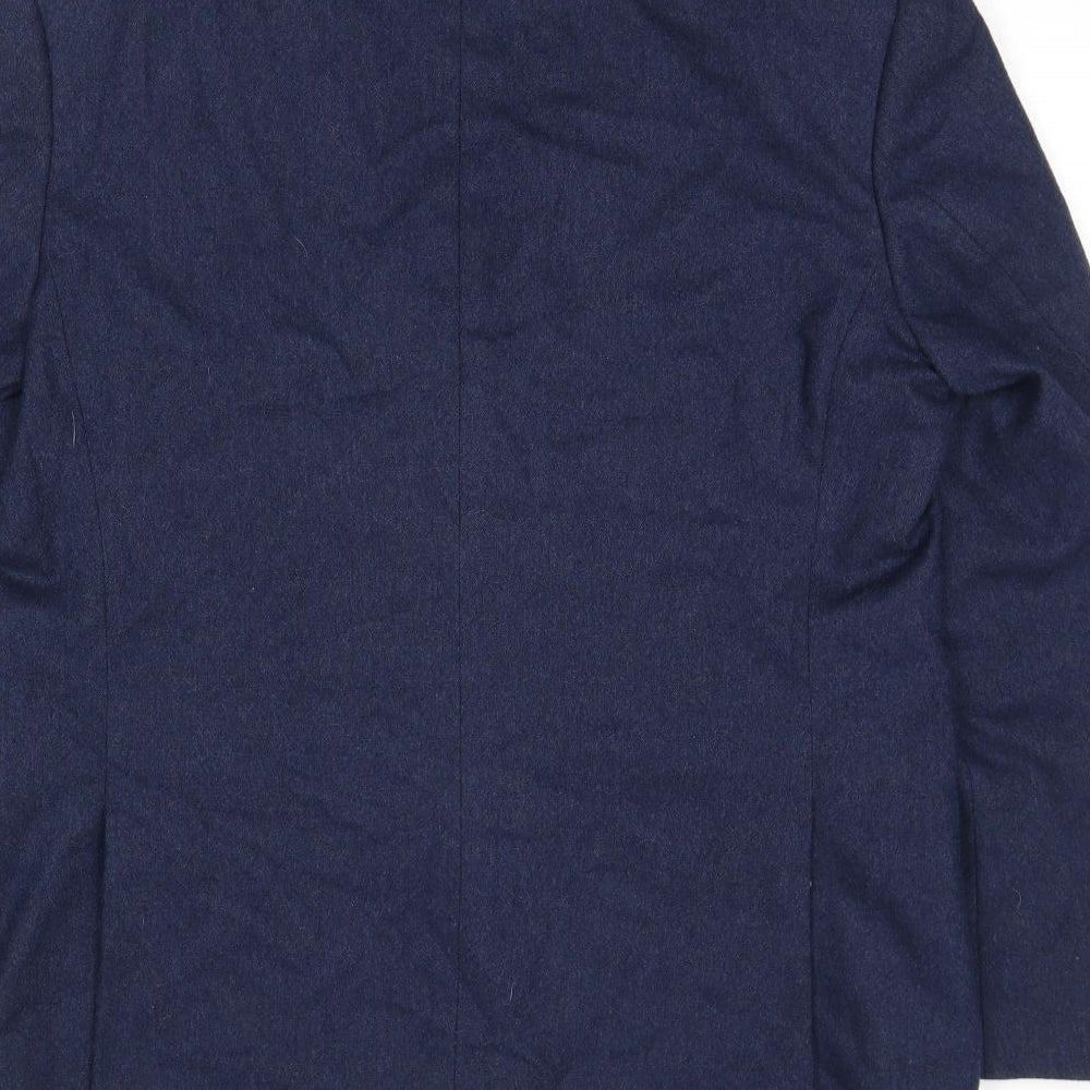 Marks and Spencer Mens Blue Wool Jacket Suit Jacket Size 42 Regular