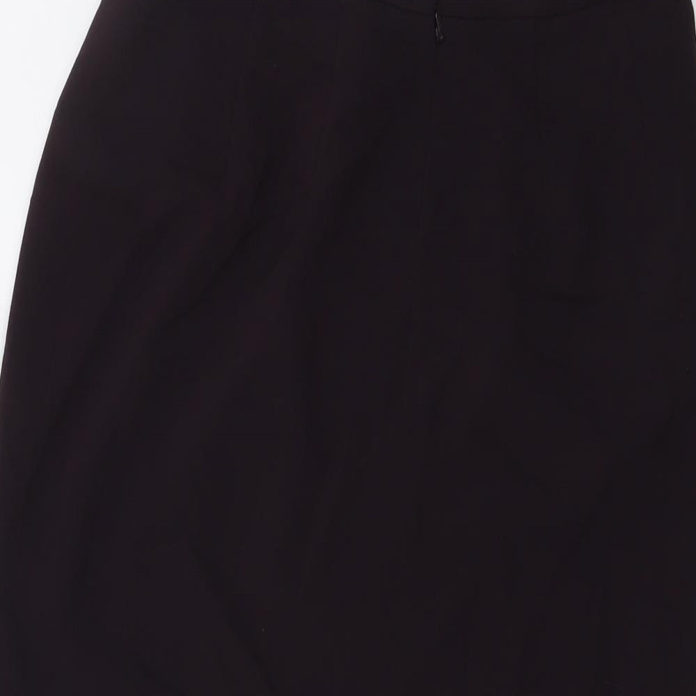 Country Casuals Womens Purple Acetate Straight & Pencil Skirt Size 10 Zip - Lace Detail