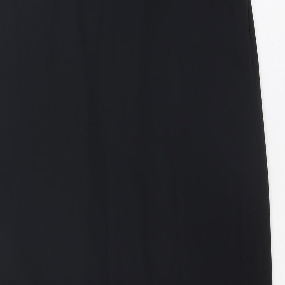 Boden Womens Black Polyester Straight & Pencil Skirt Size 8 Zip