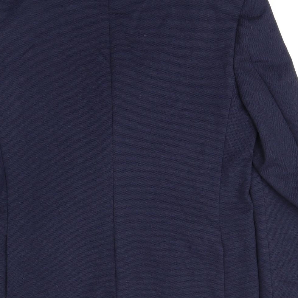 Marks and Spencer Mens Blue Polyamide Jacket Suit Jacket Size 38 Regular