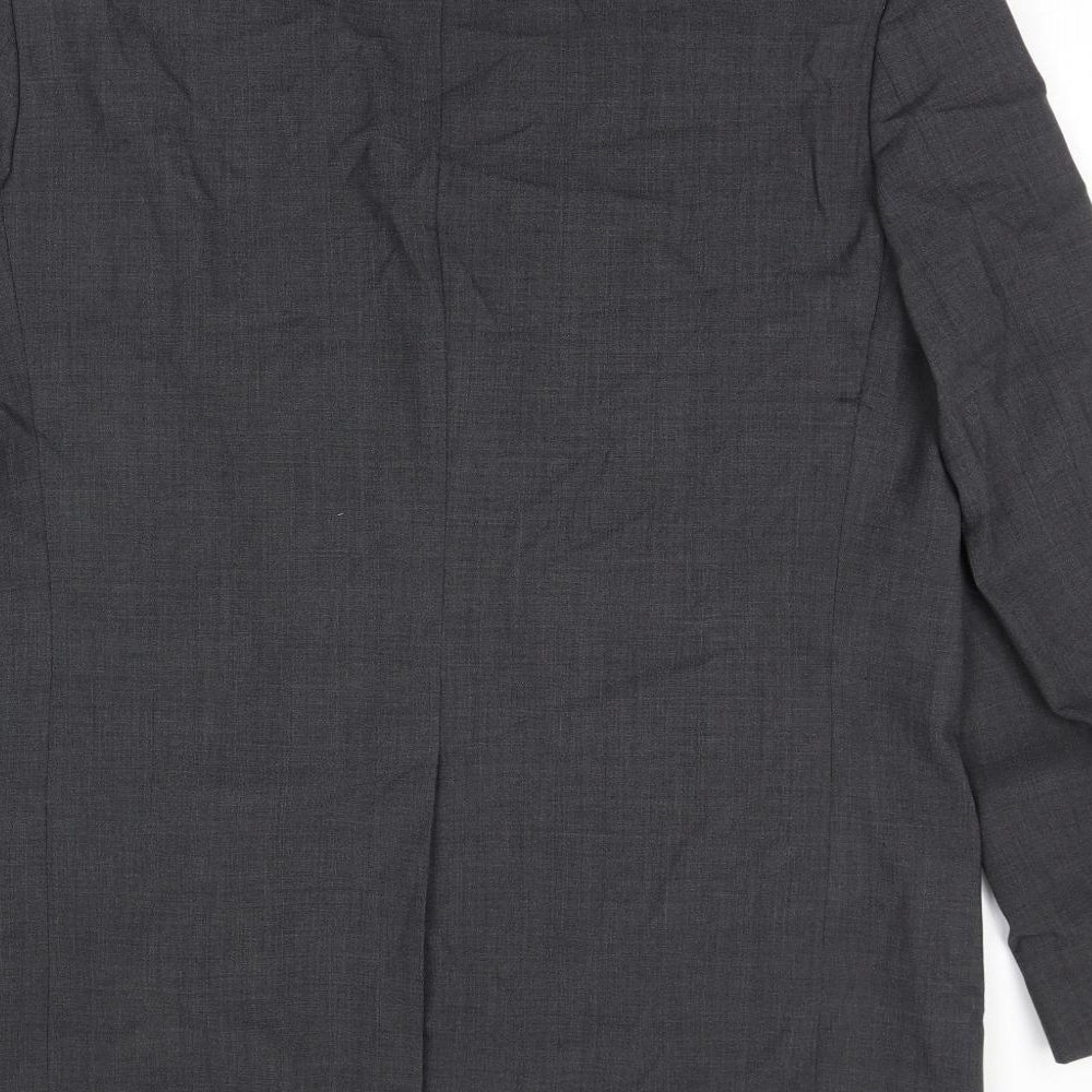 Marks and Spencer Mens Grey Polyester Jacket Suit Jacket Size 44 Regular