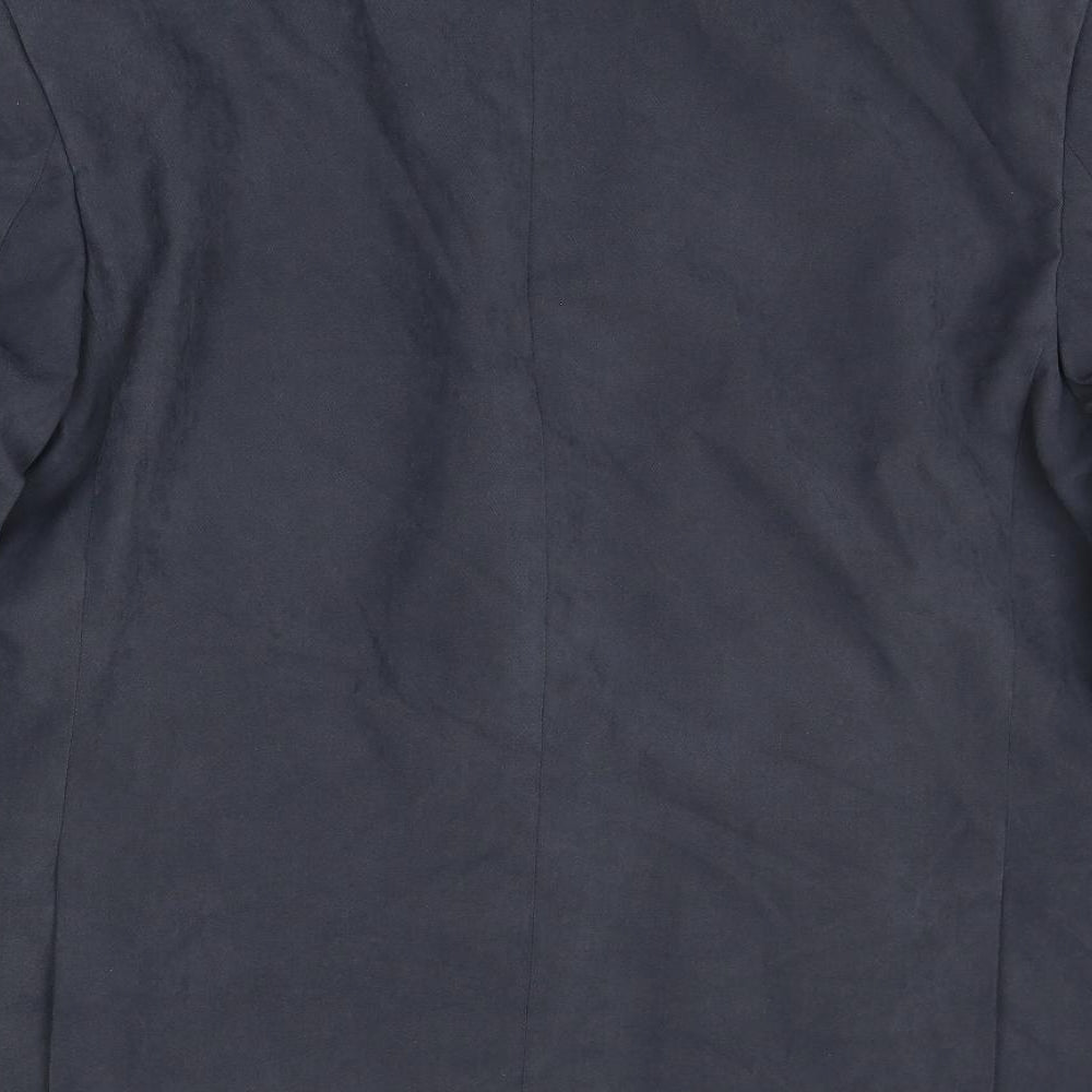 Marks and Spencer Mens Blue Polyester Jacket Suit Jacket Size 46 Regular