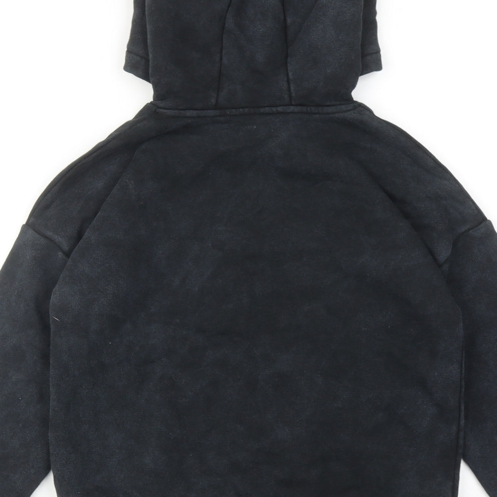 Stranger Things Boys Black Cotton Pullover Hoodie Size 7-8 Years Pullover