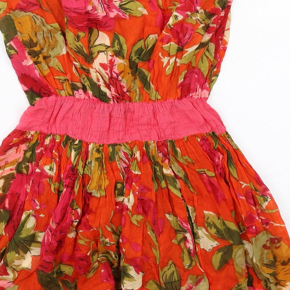 River Island Womens Multicoloured Fair Isle Cotton A-Line Size M Off the Shoulder Pullover