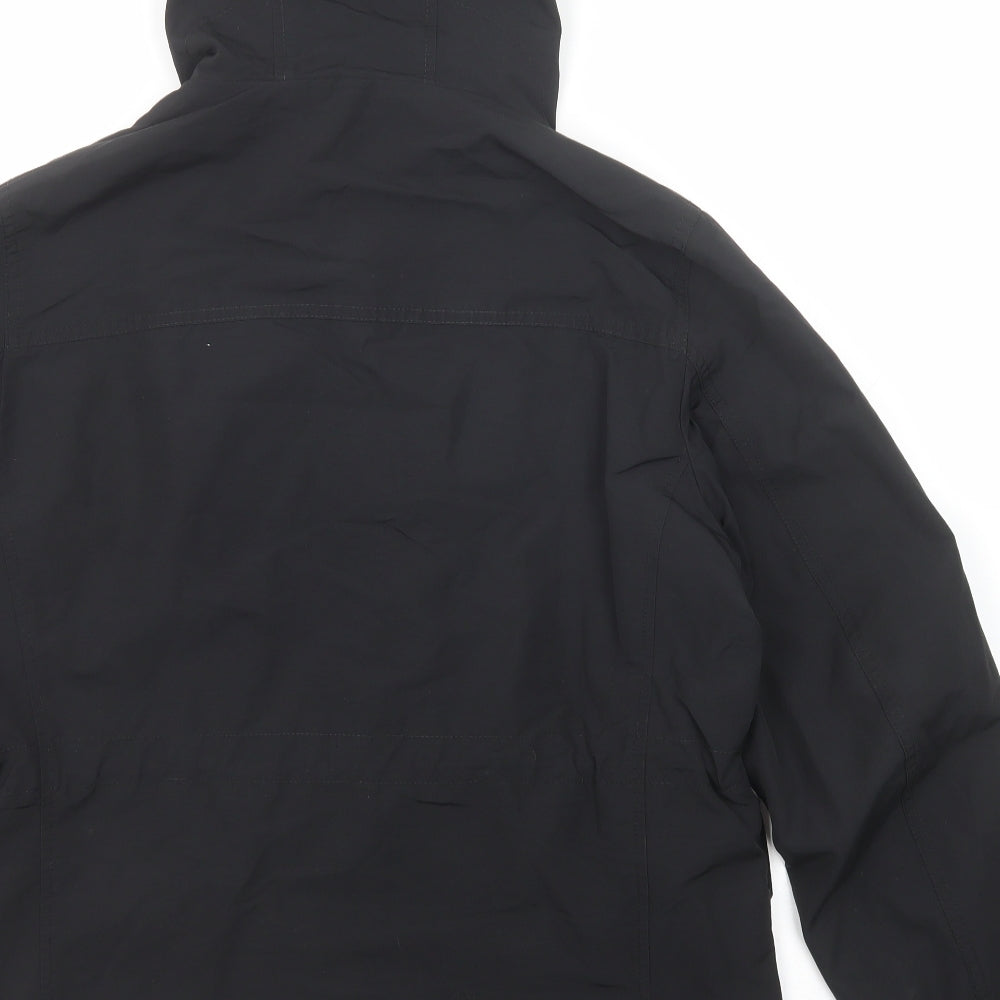 Uniqlo Mens Black Windbreaker Jacket Size S Zip