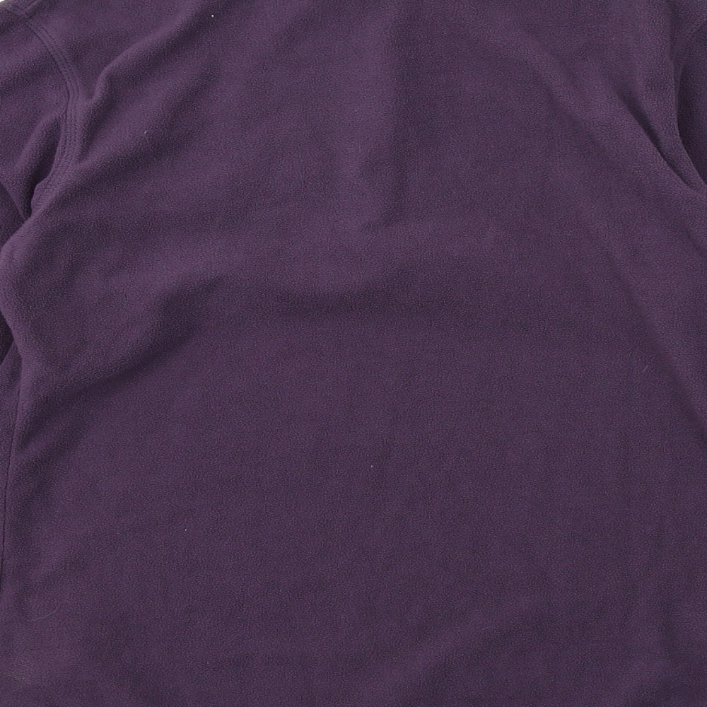 Regatta Womens Purple Polyester Pullover Sweatshirt Size 8 Zip
