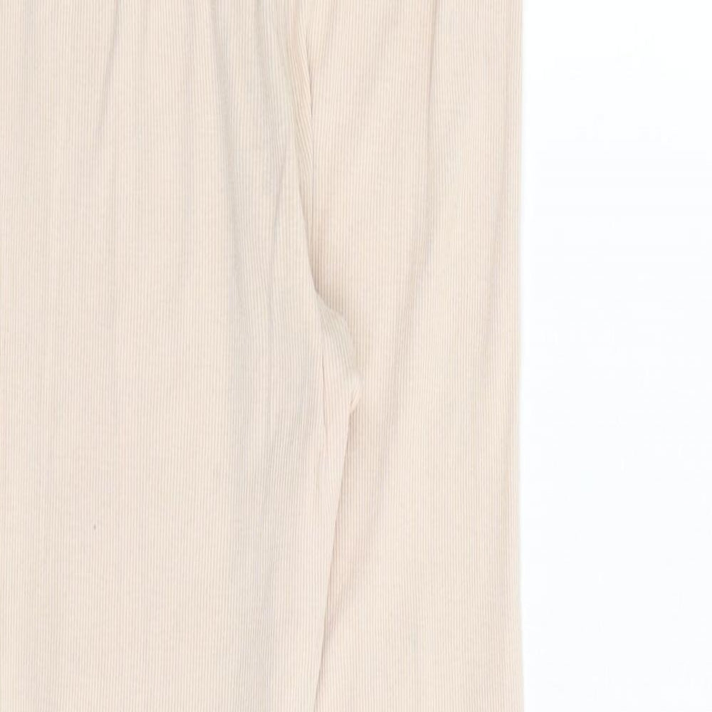 H&M Girls Pink Cotton Jogger Trousers Size 10 Years Regular - Ribbed Leggings