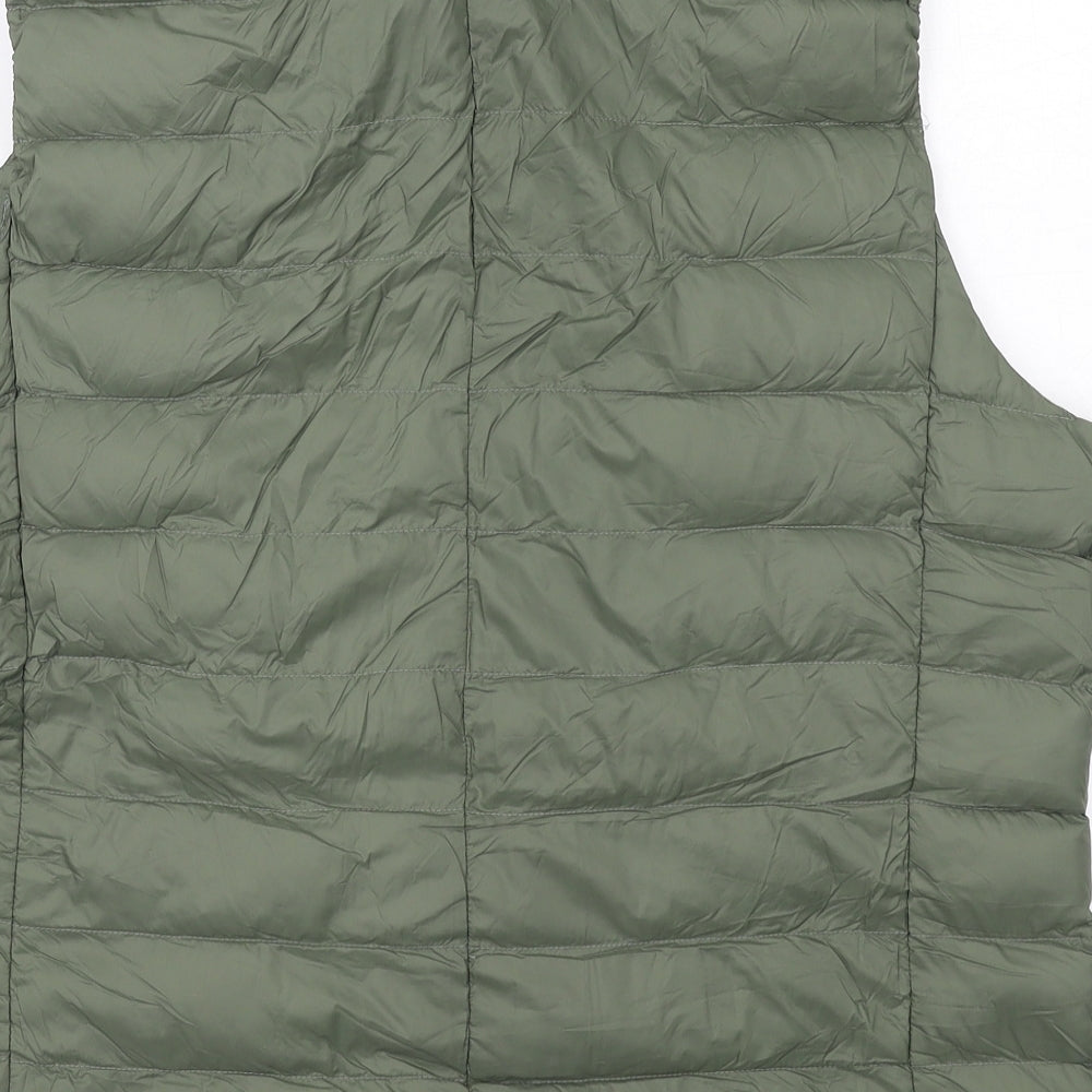 Marks and Spencer Womens Green Gilet Jacket Size 18 Zip