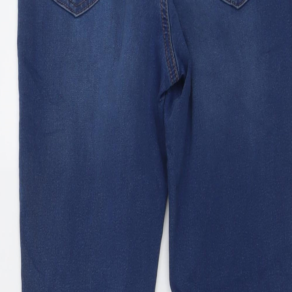 Marks and Spencer Womens Blue Cotton Jegging Jeans Size 8 L26 in Regular
