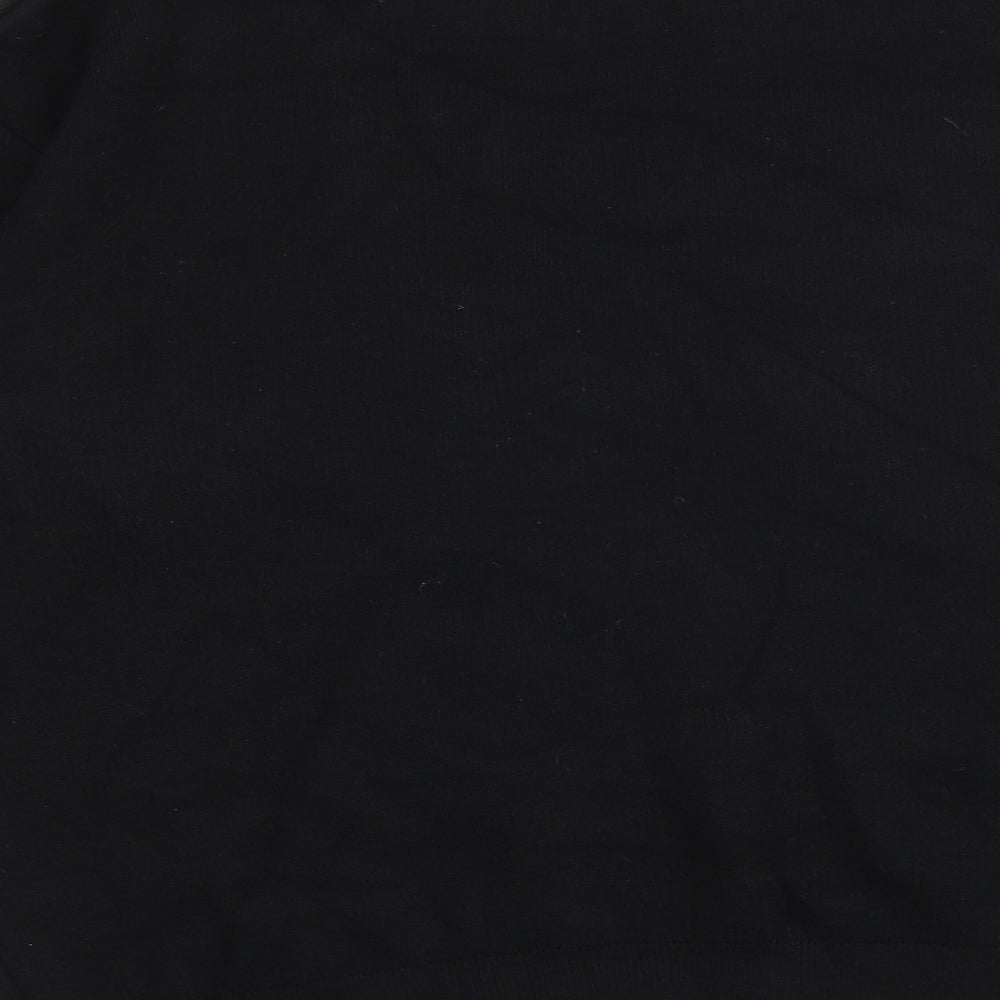 Marks and Spencer Womens Black Round Neck Viscose Pullover Jumper Size M