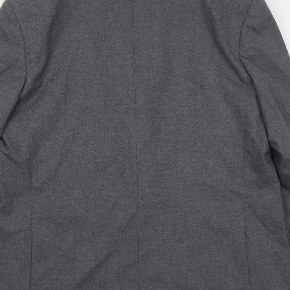 Marks and Spencer Mens Grey Polyester Jacket Suit Jacket Size 42 Regular