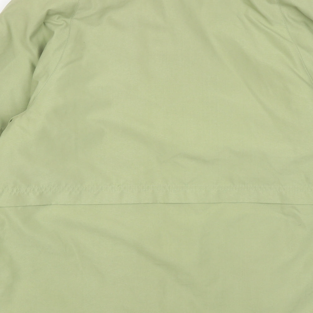 Marks and Spencer Womens Green Overcoat Coat Size 10 Button