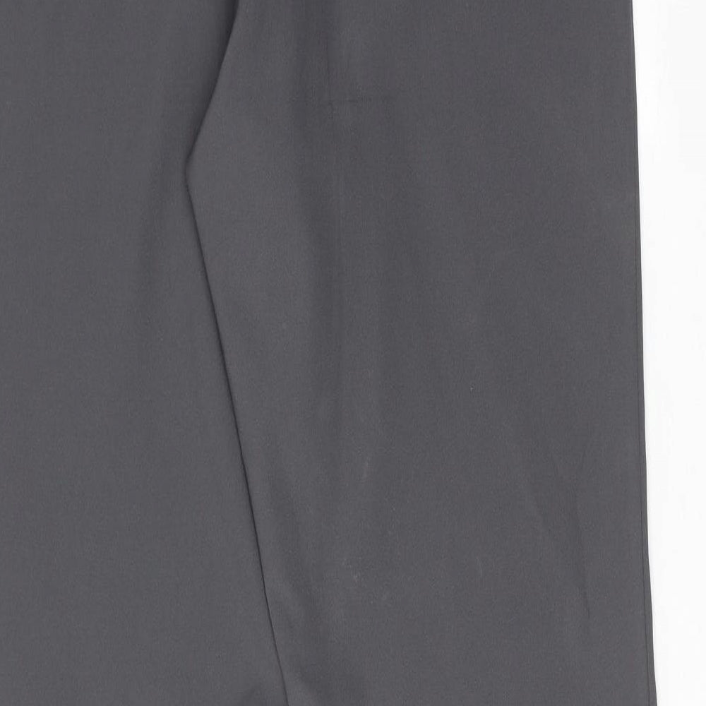 Joie De Vivre Womens Grey Polyester Trousers Size 16 Regular Zip
