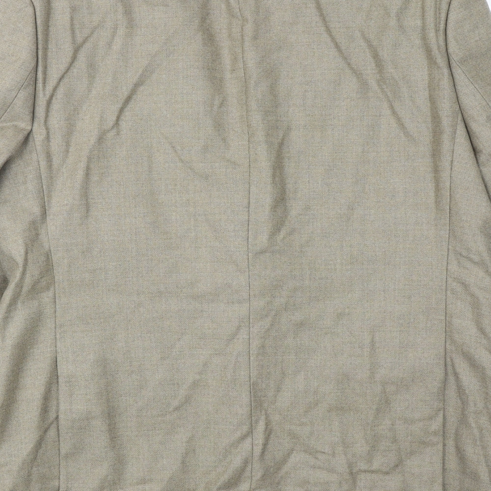 Hugo James Mens Beige Wool Jacket Suit Jacket Size 42 Regular