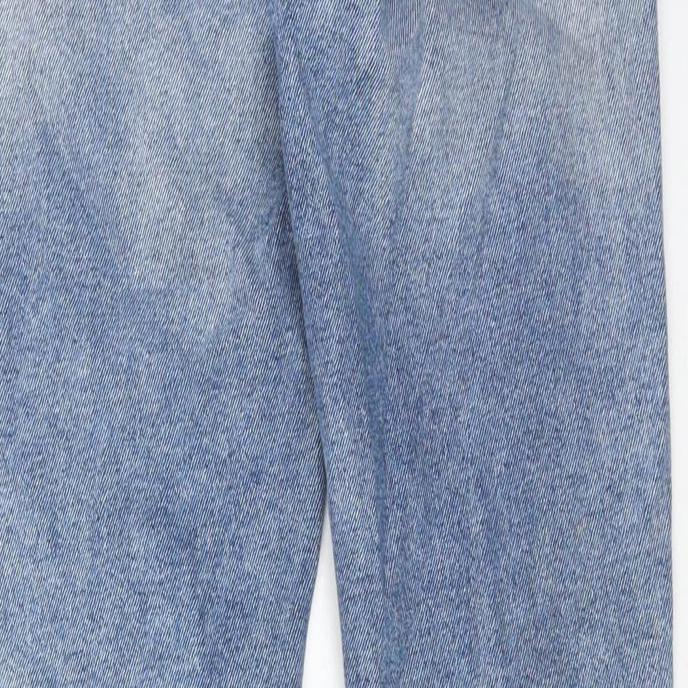 H&M Womens Blue Cotton Skinny Jeans Size 27 in Regular Zip