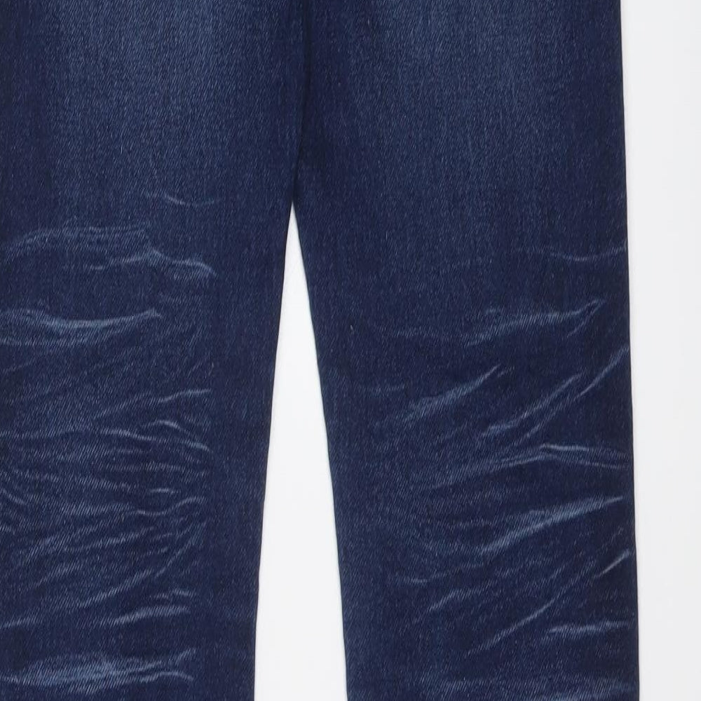 NEXT Boys Blue Cotton Straight Jeans Size 10 Years Regular Button