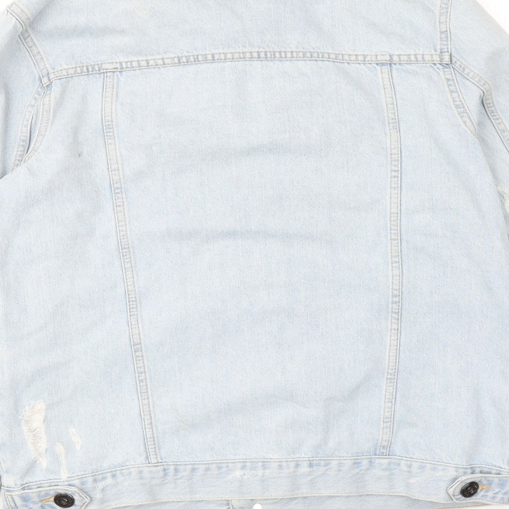 Condemned Nation Womens Blue Jacket Size S Button