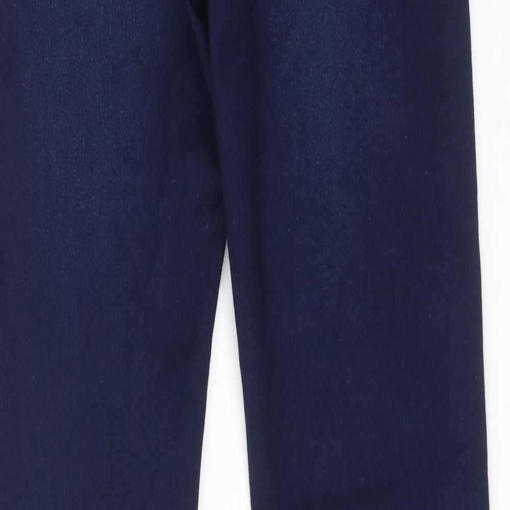 Mini Mignon Womens Blue Cotton Skinny Jeans Size 14 Regular Zip